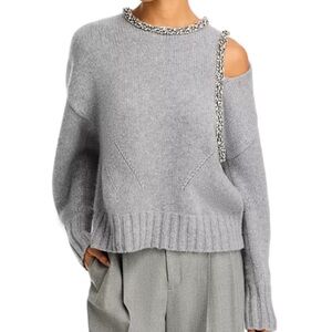 SIMKHAI Monroe Pullover in Grey Melange
